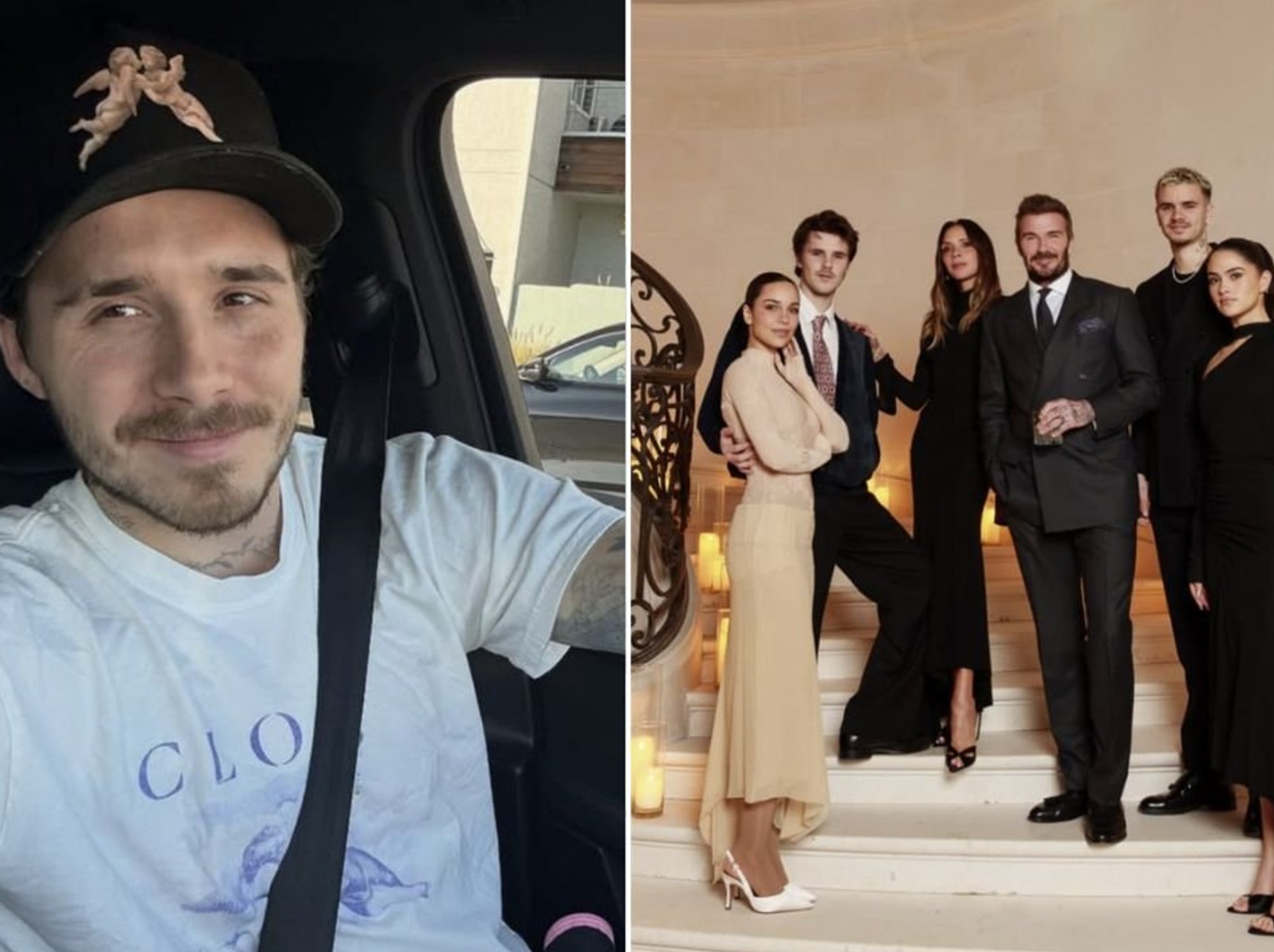 Brooklyn Beckham and Victoria Beckham