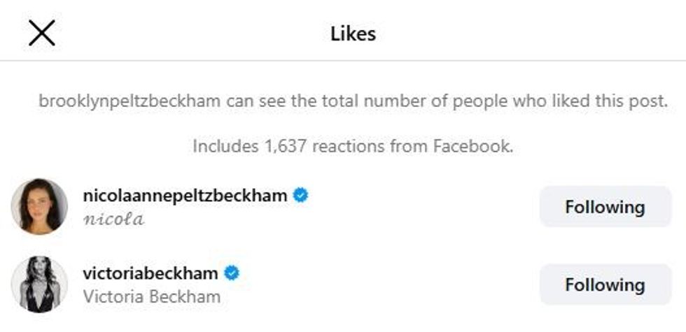 Brooklyn Beckham post