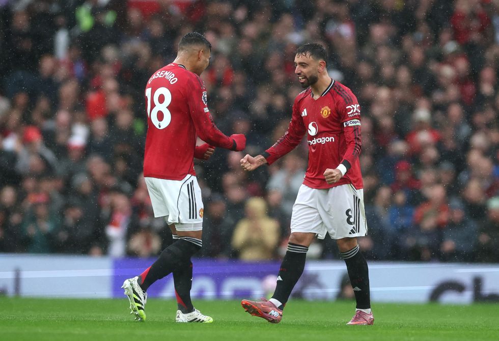 Bruno Fernandes and Casemiro