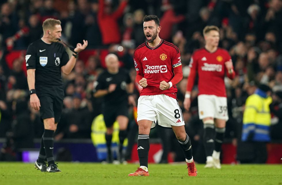 Bruno Fernandes Man Utd Aston Villa