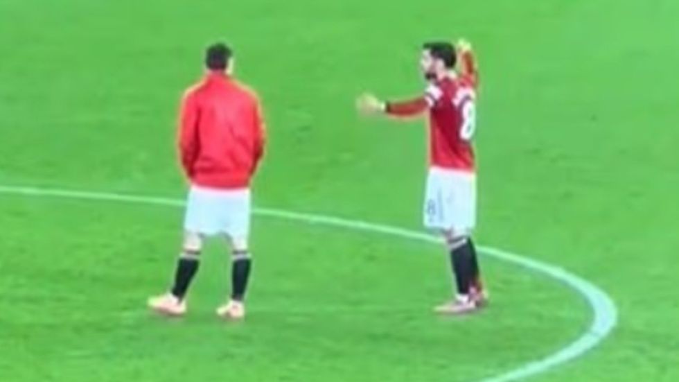 Bruno Fernandes was spotted venting his fury after Manchester United threw away a lead three times in a 4-4 draw with Bournemouth at Old Trafford on Monday night