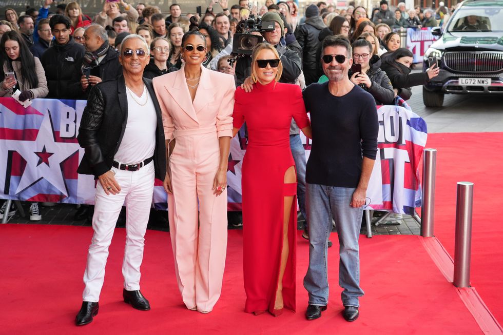 Bruno Tonioli, Alesha Dixon, Amanda Holden and Simon Cowell