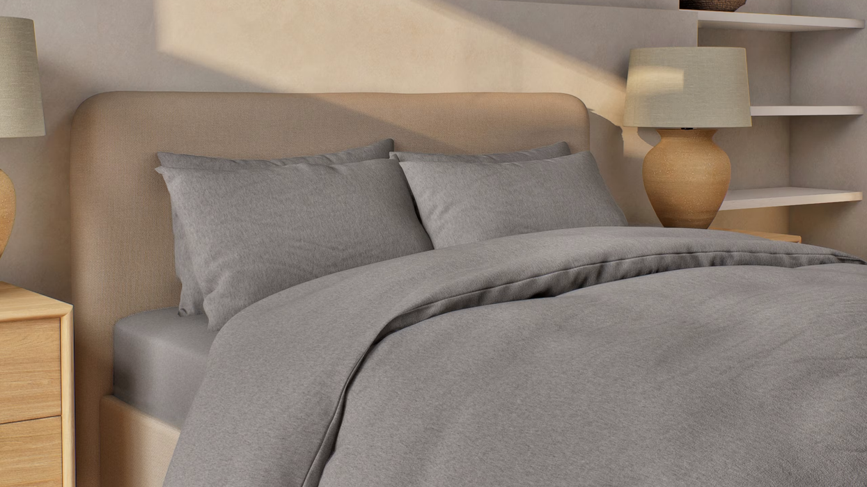 Brushed cotton bedding set on sale on M&S