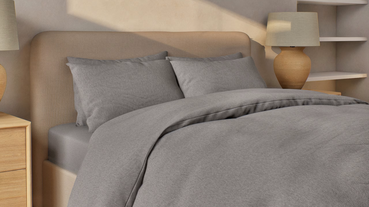 Brushed cotton bedding set on sale on M&S