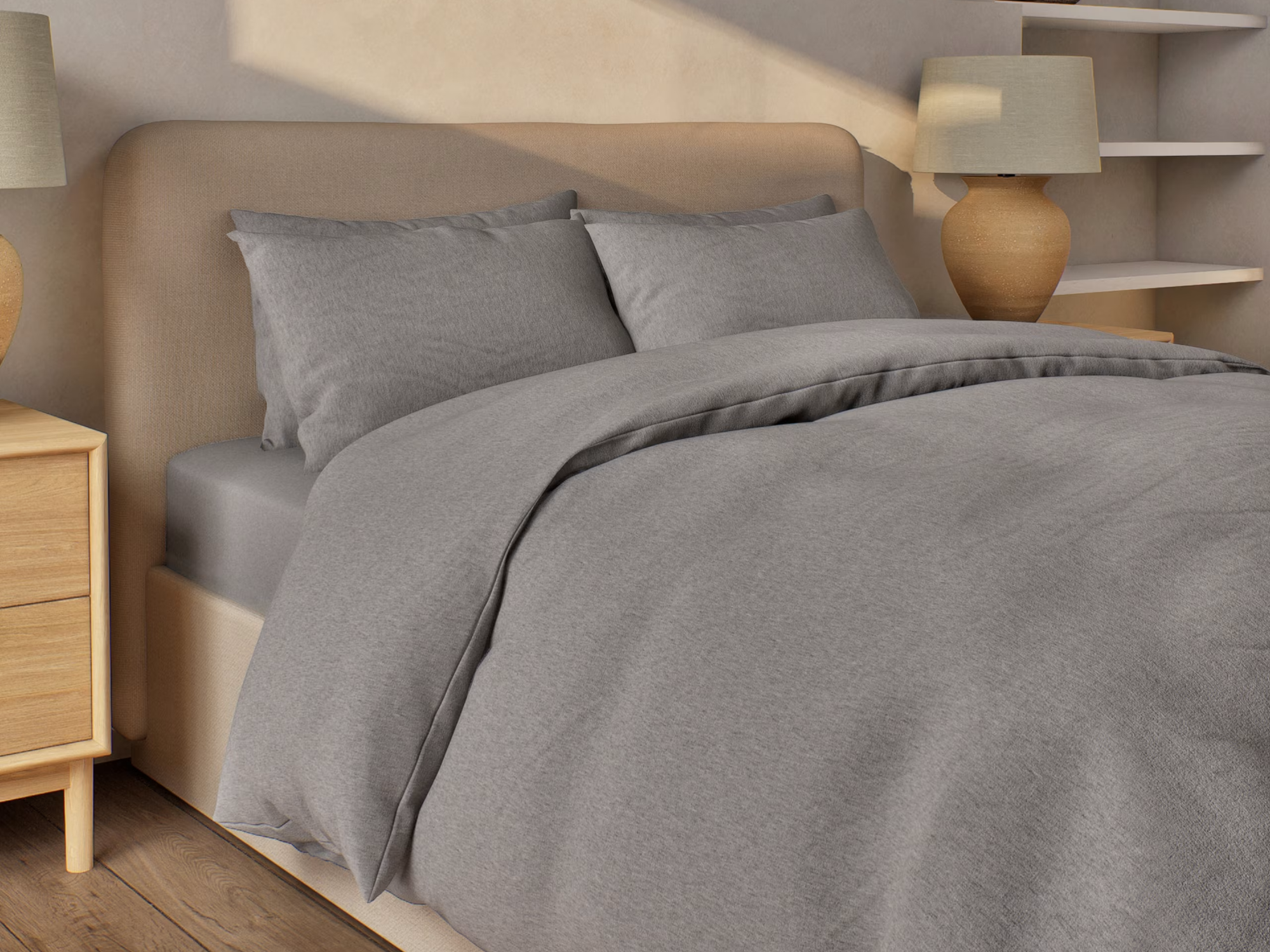 Brushed cotton bedding set on sale on M&S