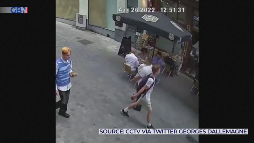 Van strikes Brussels cafe, injuring six people
