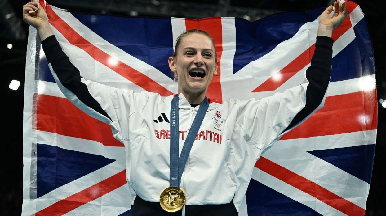 Bryony Page won gold in the women's trampoline