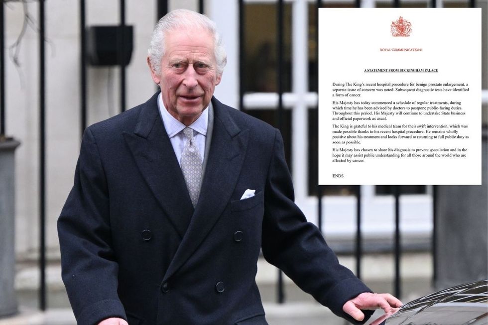 Buckingham Palace confirmed King Charles' cancer diagnosis at 6pm