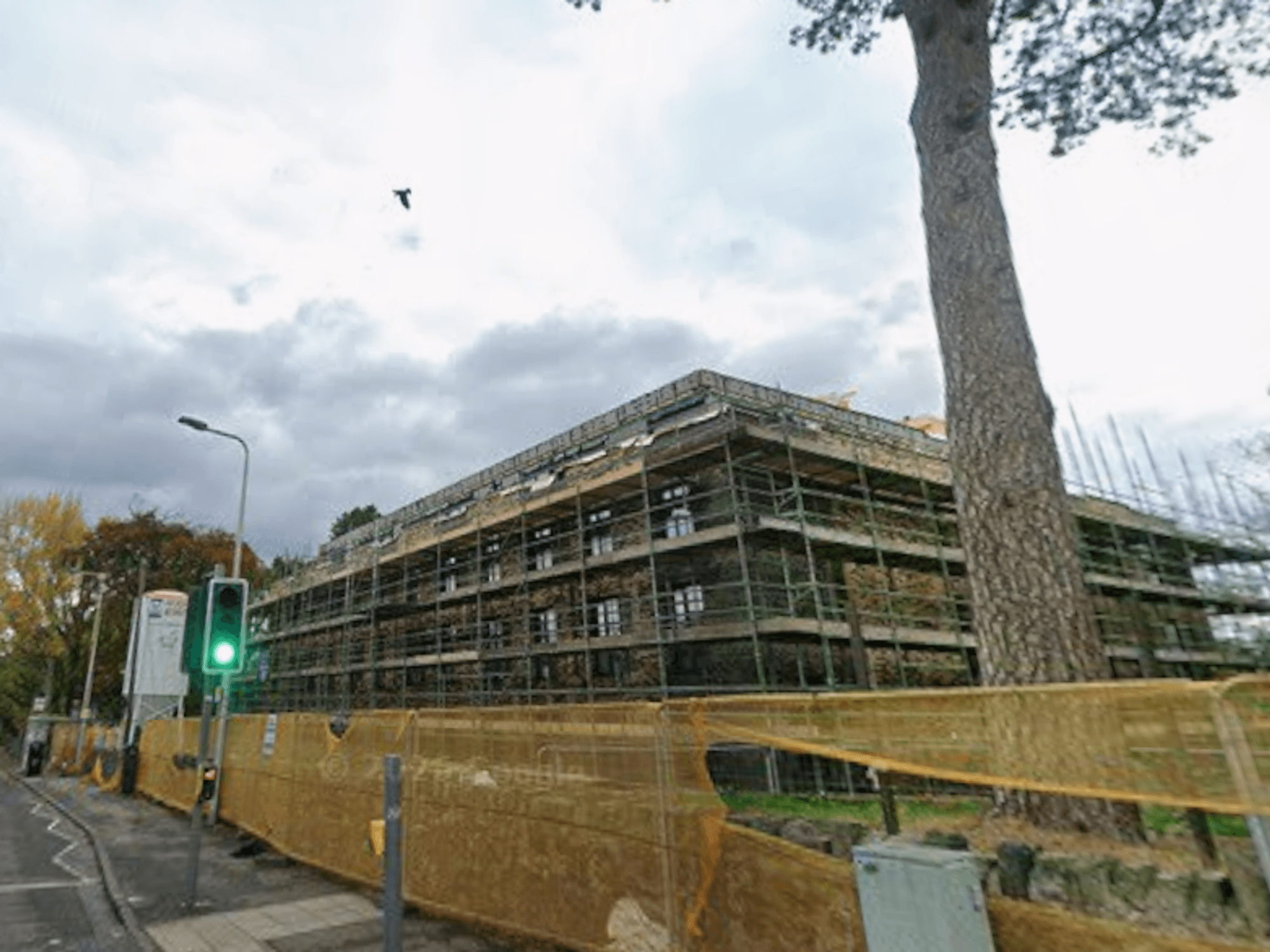 Building site of the temporary accommodation in Gilmerton