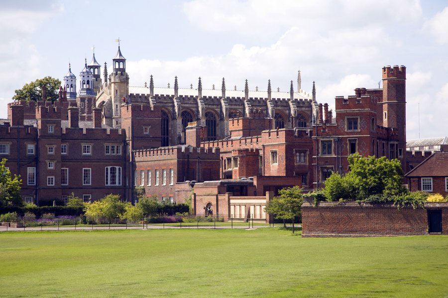 Buildings and playing fields of Eton College, Berkshire, England