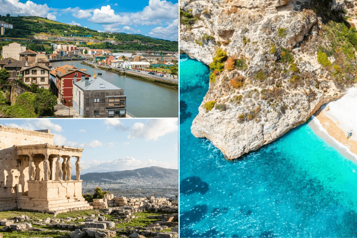 Buildings in Bilbao, Spain / Athens / Alicante