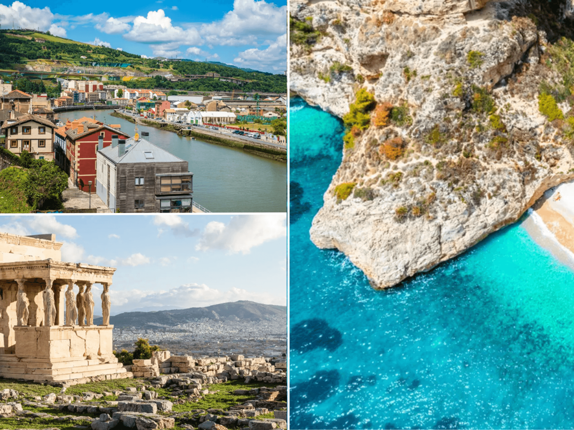 Buildings in Bilbao, Spain / Athens / Alicante