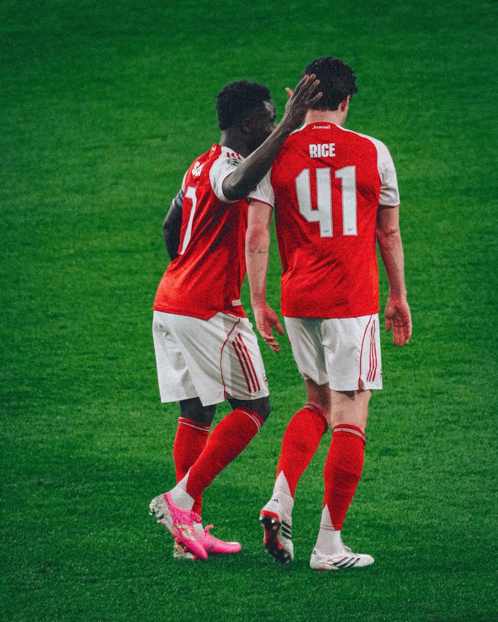 Bukayo Saka and Declan Rice are doubts for Arsenal's clash with Sporting