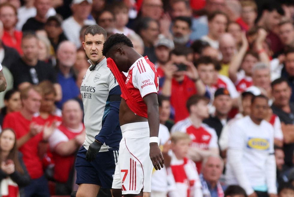 Bukayo Saka Arsenal Leeds