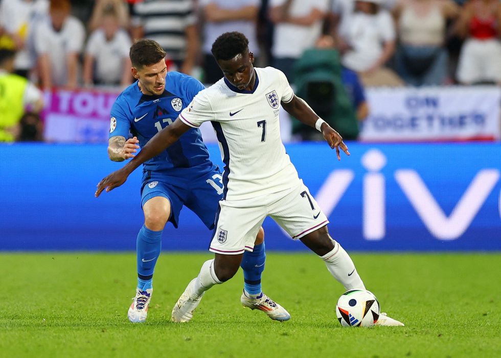 Bukayo Saka started all three group games