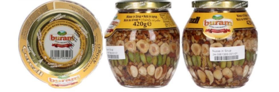 Buram Cerezli Nuts in Syrup