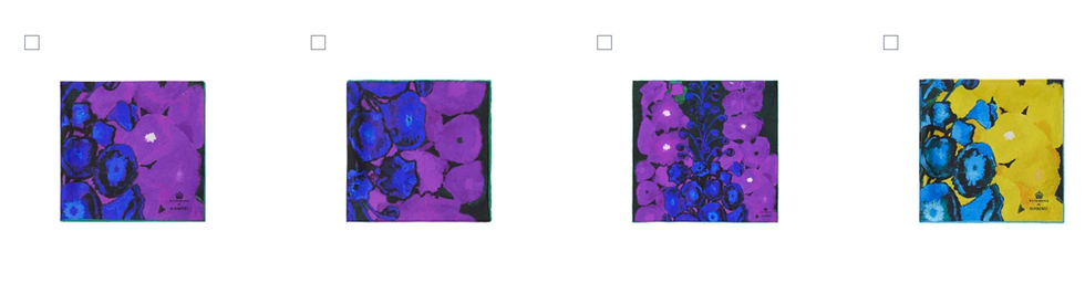 Burberry X Highgrove scarves