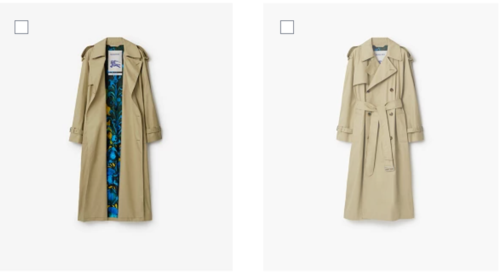 Burberry X Highgrove trench coats
