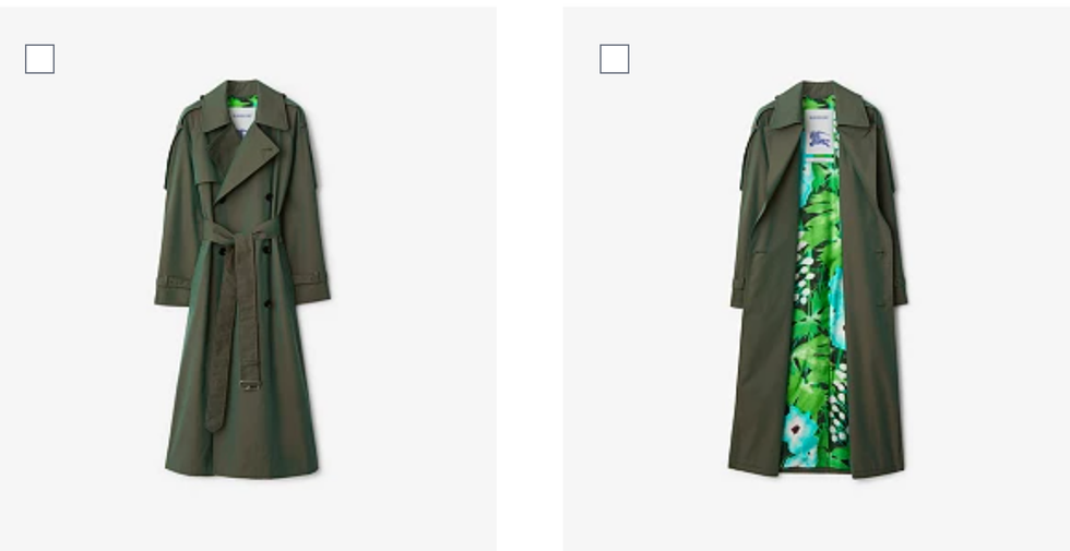 Burberry X Highgrove trench coats