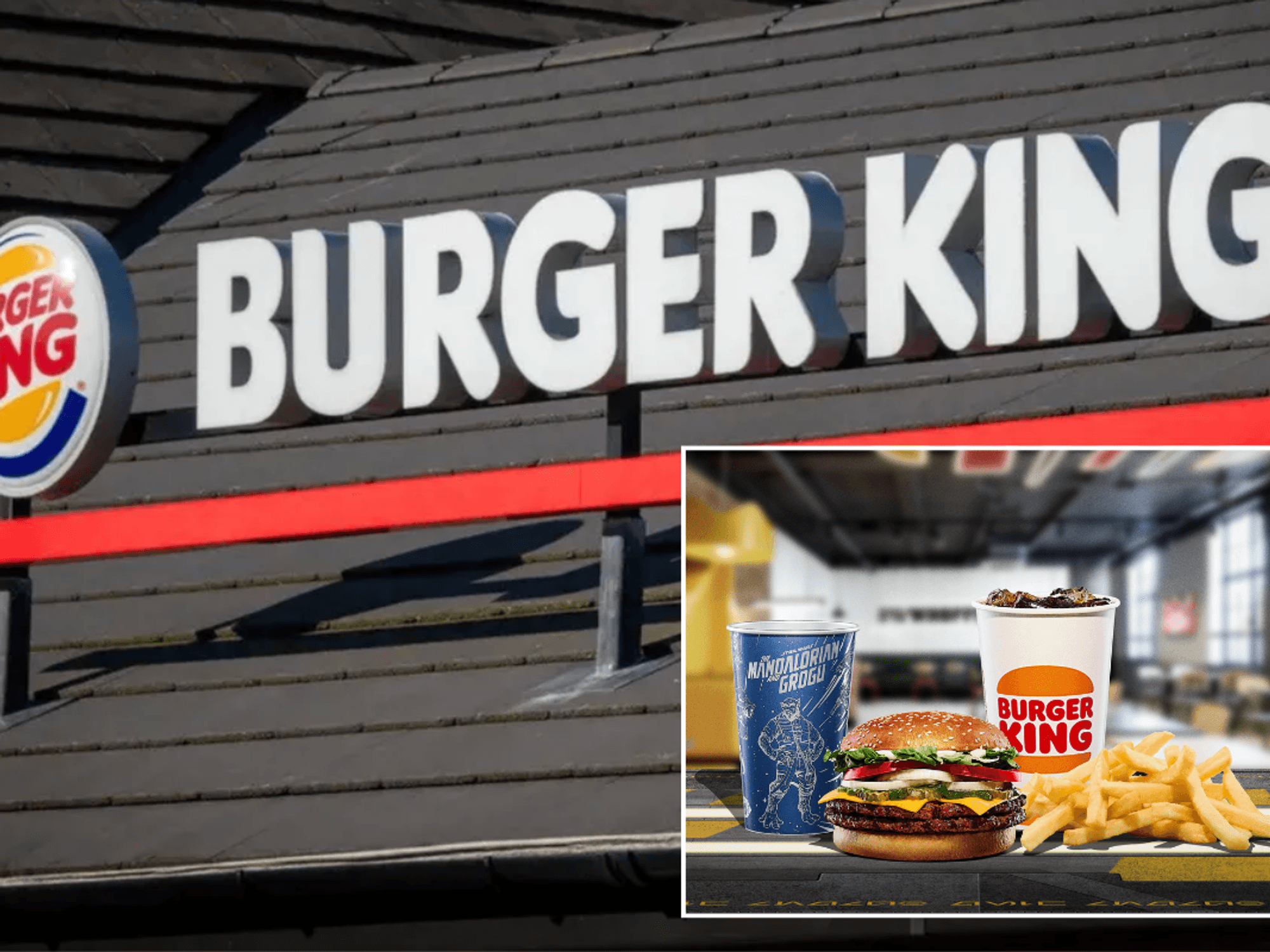 Burger King sign / Mandalorian meal