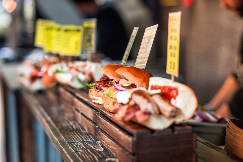 Burgers at Borough Market