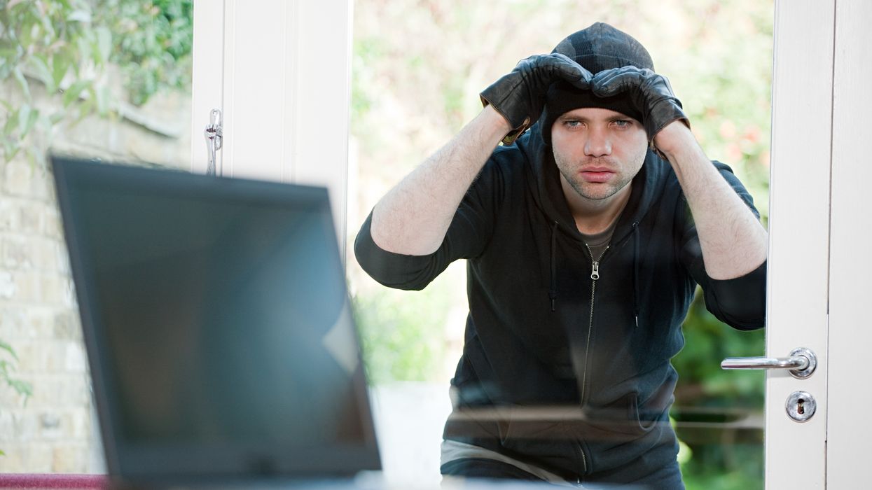 Burglar outside home