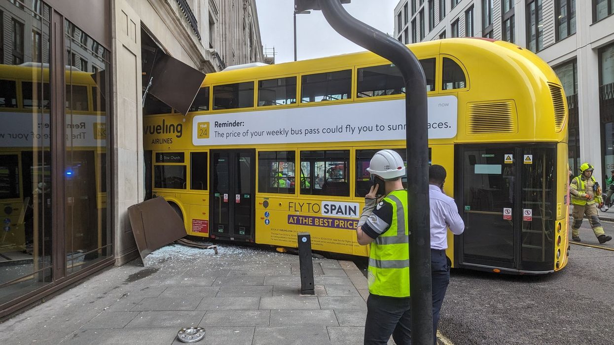Bus crash on New Oxford Street