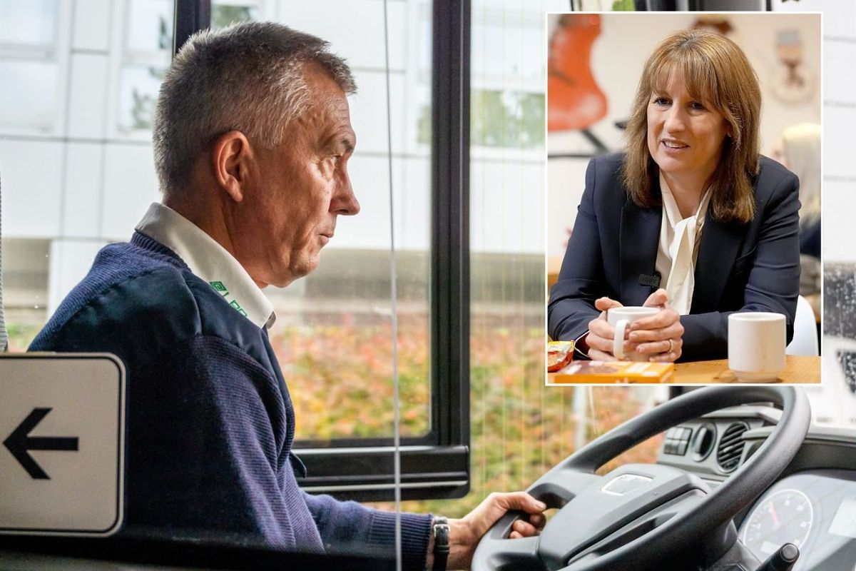Bus driver and Rachel Reeves