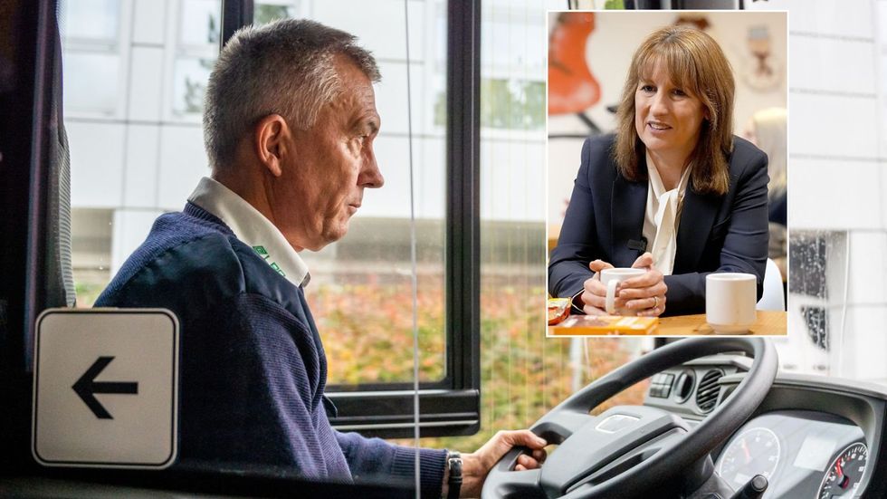 Bus driver and Rachel Reeves