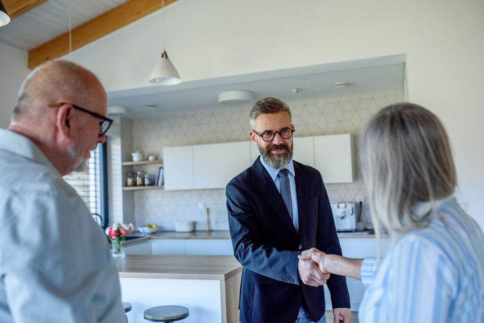 business man shaking hand