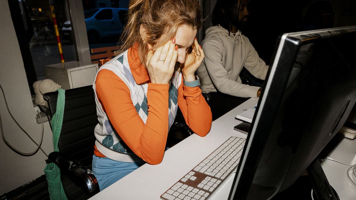 Businesswoman stressed