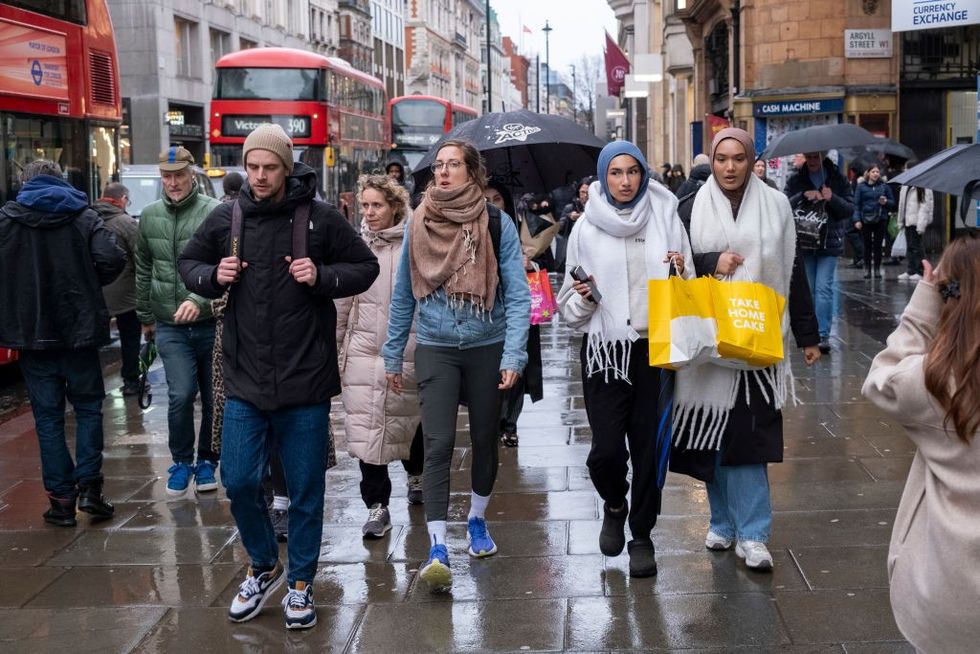 Busy British street