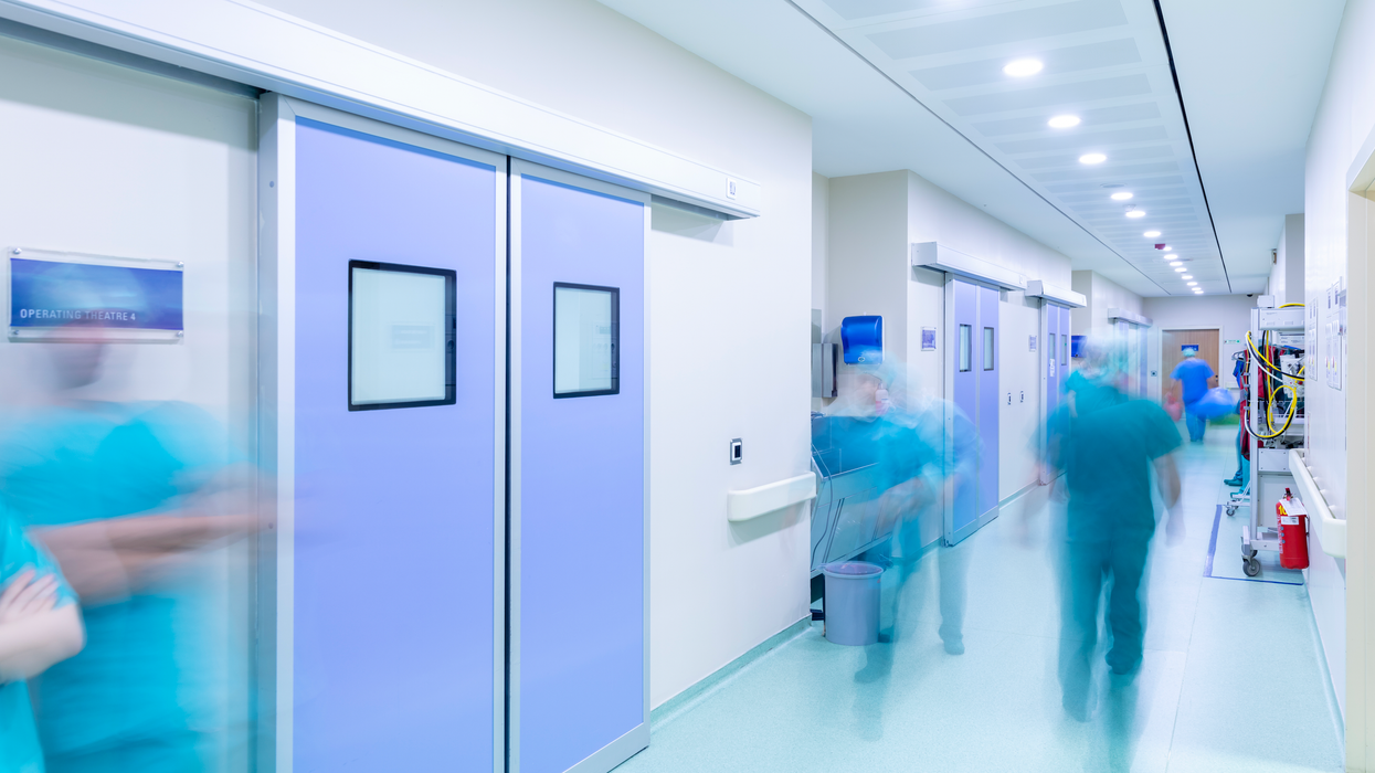 Busy hospital ward
