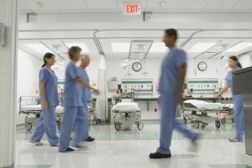 Busy hospital ward