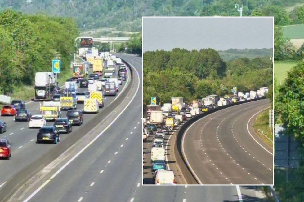 Busy M25 traffic
