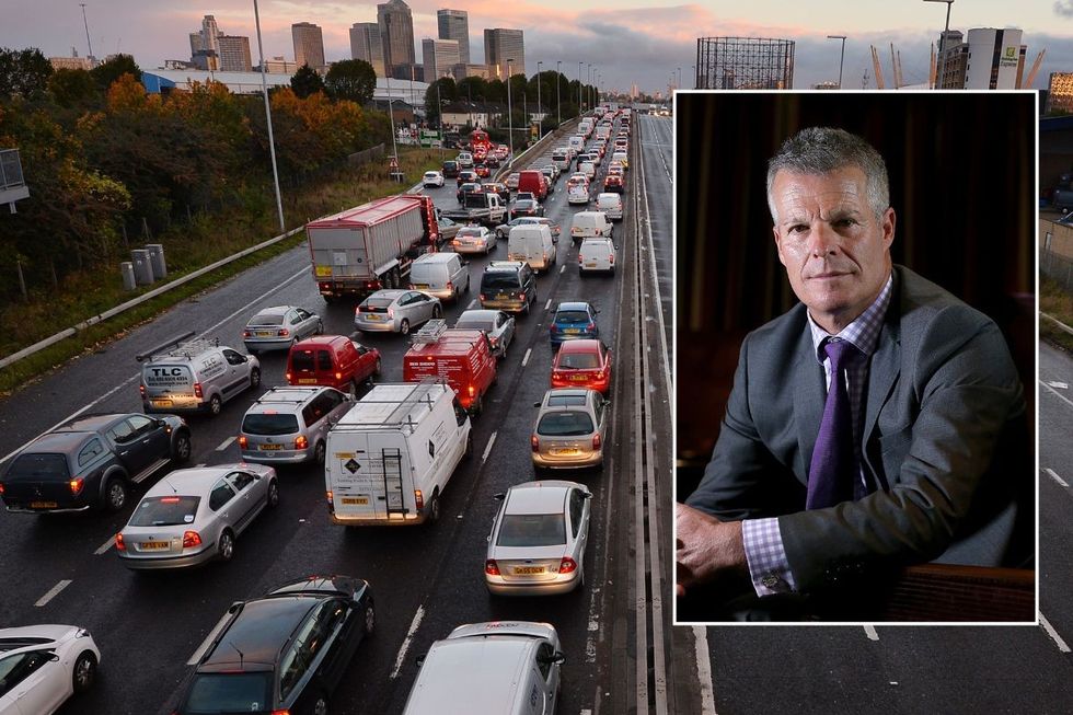 Busy motorway and 'Mr Loophole' Nick Freeman