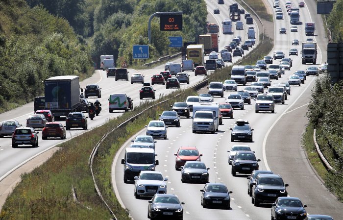 Busy motorway