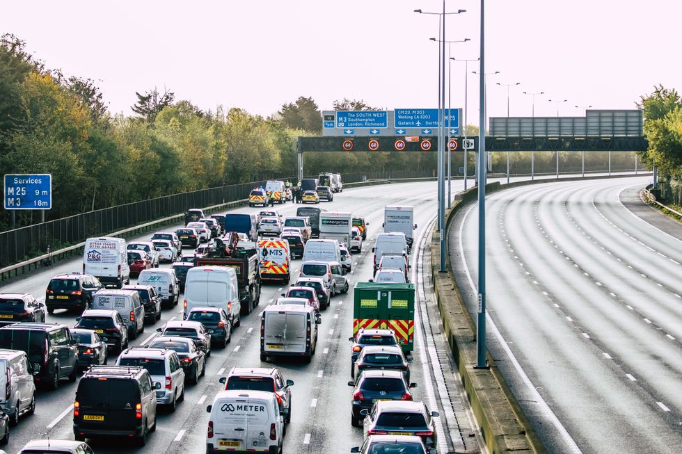 Busy motorway
