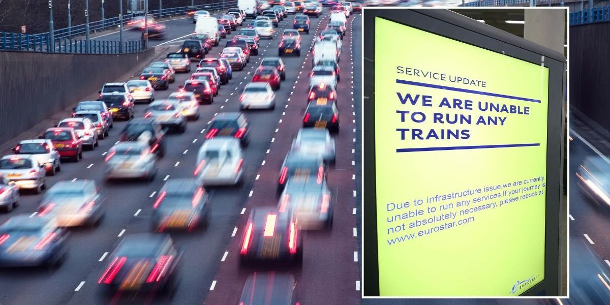 Britons urged to drive home for Christmas amid growing threat of UK-wide train delays and cancellations Britons urged to drive home for Christmas amid growing threat of UK-wide train delays and cancellations
