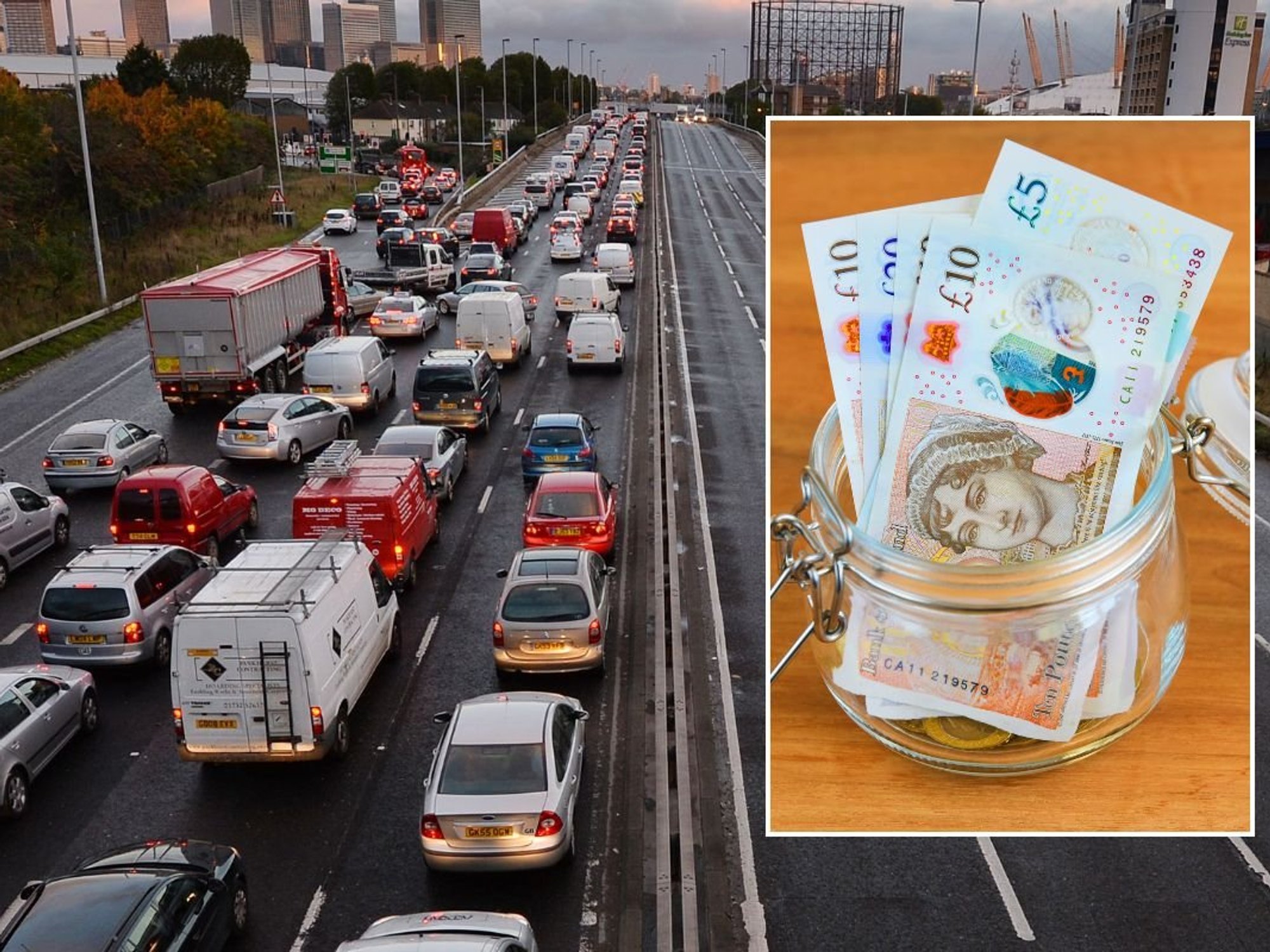 Busy roads and a pot of money