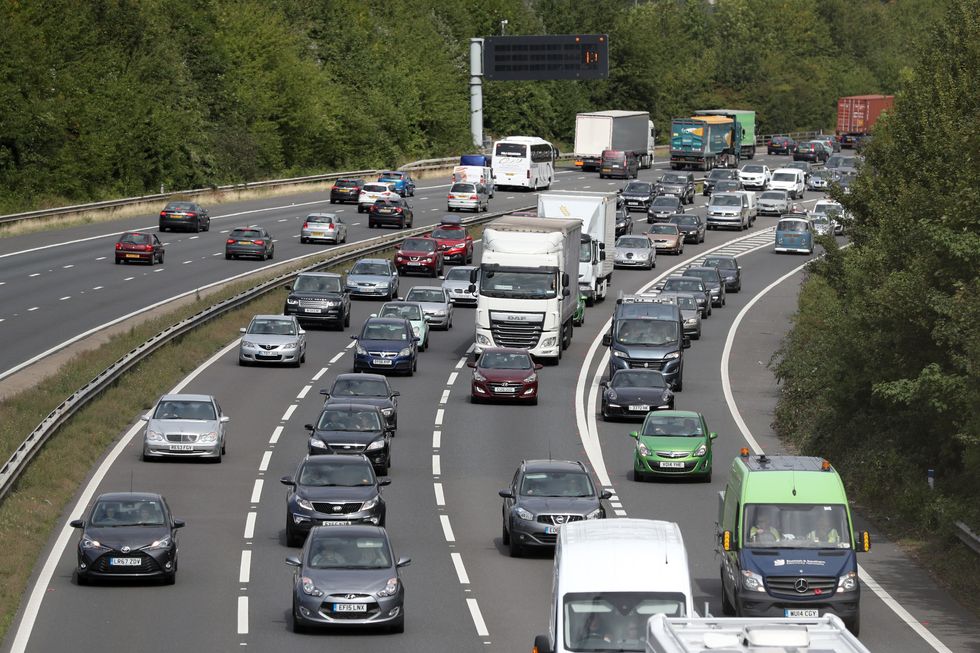 Busy traffic on the motorway
