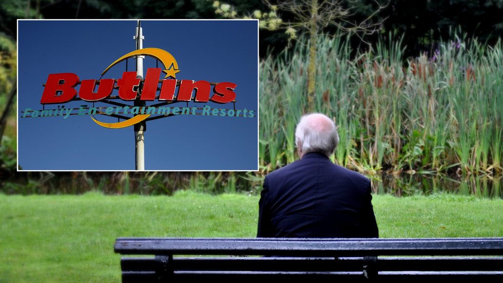 Butlin's/Pensioner on bench