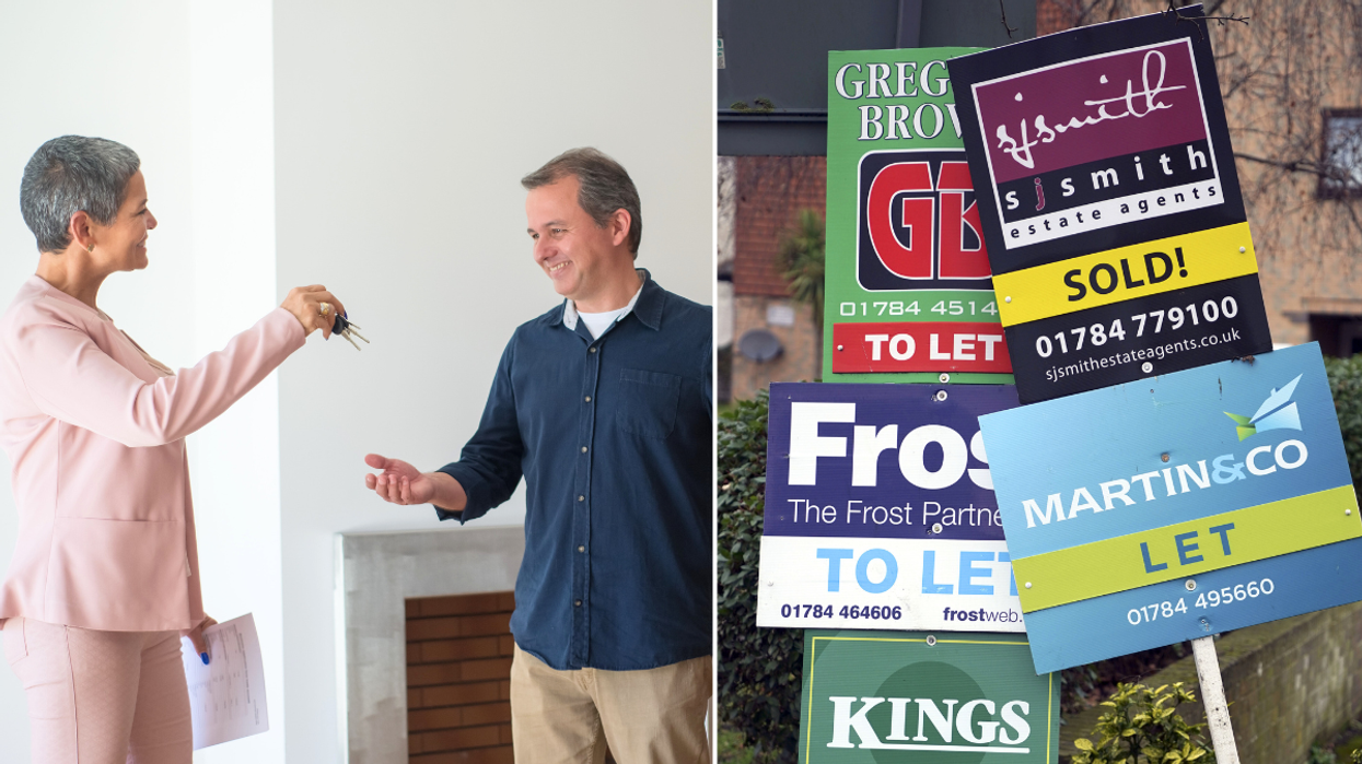 Buying a property for sale signs