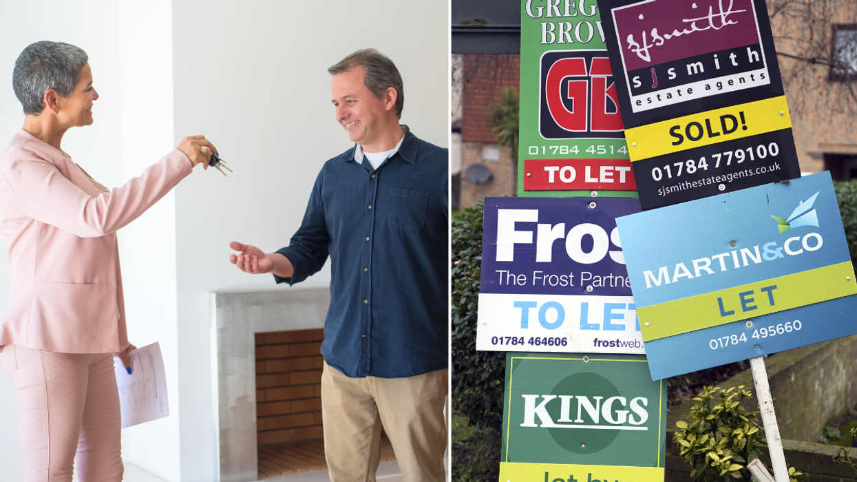 Buying a property for sale signs