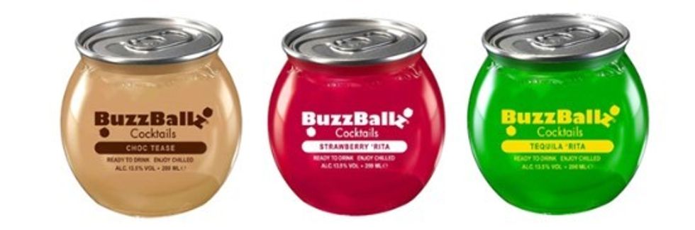 BuzzBallz Choc Tease, Strawberry Rita, and Tequila Rita