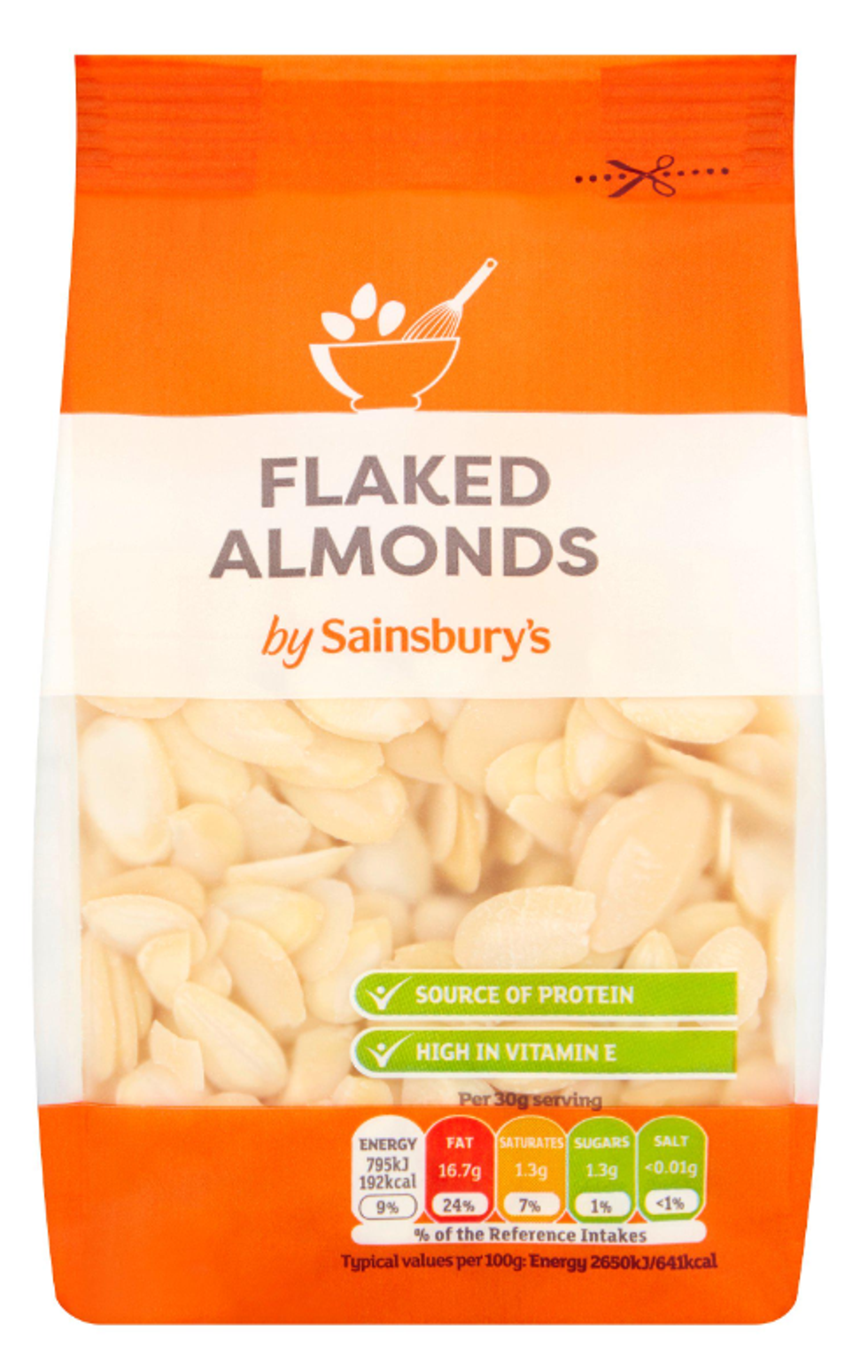 by Sainsbury's Flaked Almonds 200g