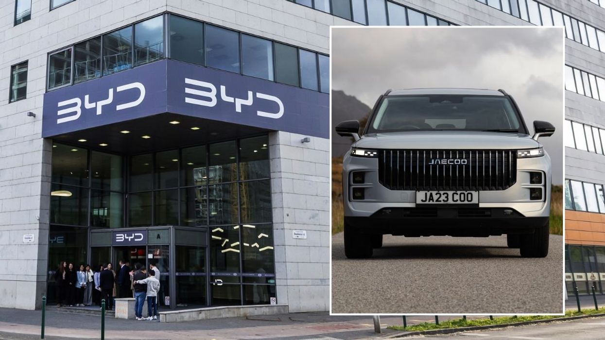 BYD building and a Jaecoo 7 SHS