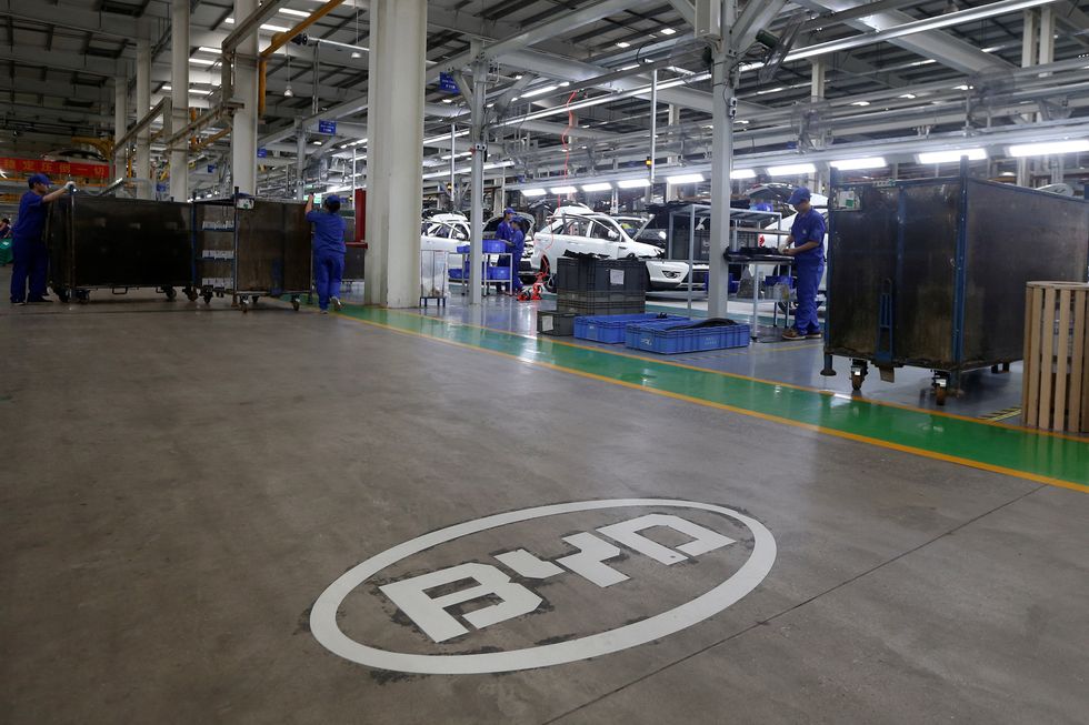 BYD factory in Shenzhen
