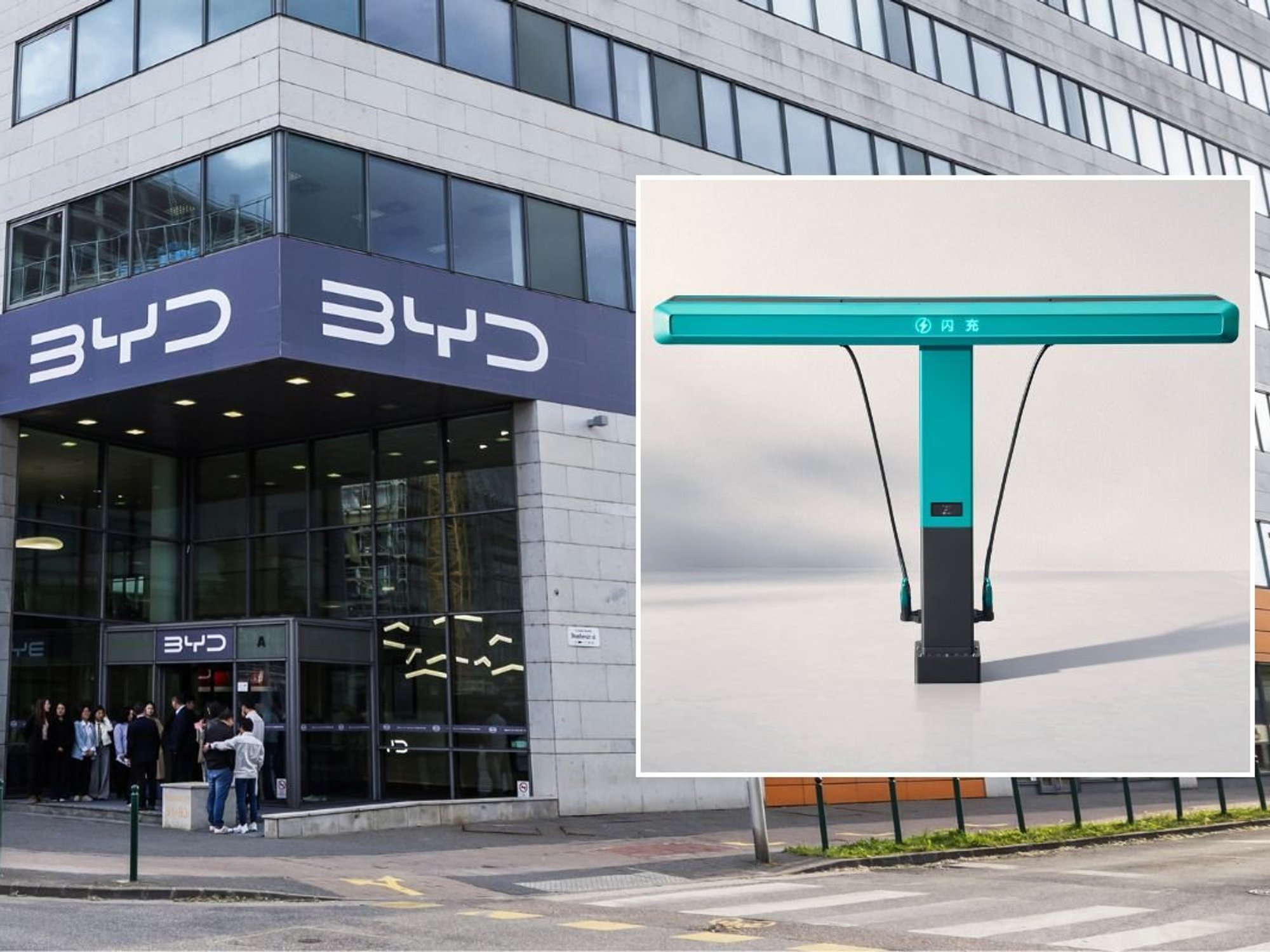 BYD headquarters in Hungary and the new BYD Flash Charger