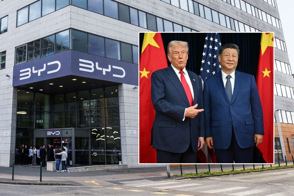 BYD HQ in Hungary, and US President Donald Trump and Chinese Premier Xi Jinping